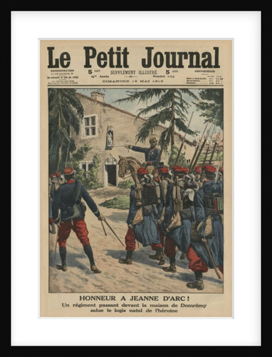 Honour to Joan of Arc, a regiment saluting the birthplace of the heroine at Domremy by French School
