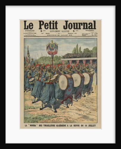 Musical section of the Algerian infantrymen parading at the review of the 14th July by French School