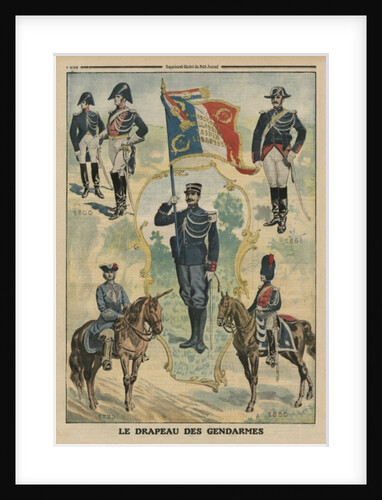 The flag of the Gendarmes by French School