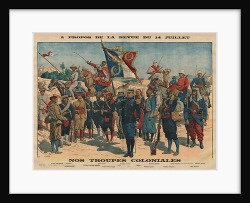 Review of the 14th July, Our Colonial Troops by French School