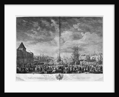 Inner Port of Marseille, seen from the Pavilion of the Horloge du Parc, series of 'Les Ports de France' by Claude Joseph Vernet