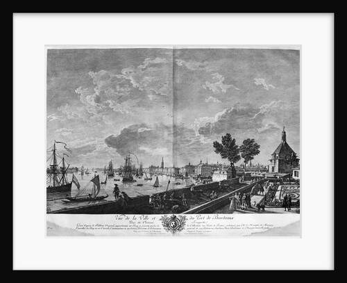 View of the Town and Port of Bordeaux seen from Chateau Trompette by Claude Joseph Vernet