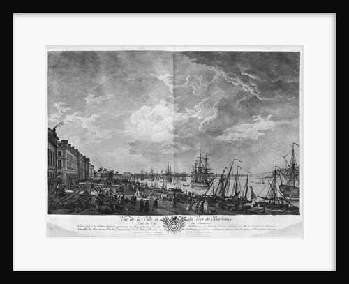 View of the Town and Port of Bordeaux seen from the Salinieres by Claude Joseph (after) Vernet