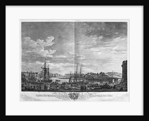 View of the Port of Dieppe by Claude Joseph (after) Vernet