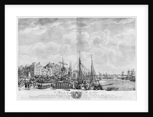 Port and Town of Le Havre, seen from the tower of Francois I by Claude Joseph (after) Vernet