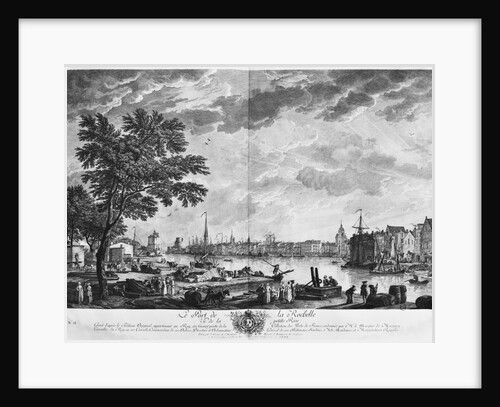 Port of La Rochelle, seen from the small shore, series of 'Les Ports de France' by Claude Joseph Vernet