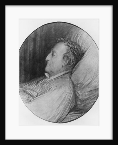 Gioacchino Rossini on his deathbed, 1868 by Gustave Dore