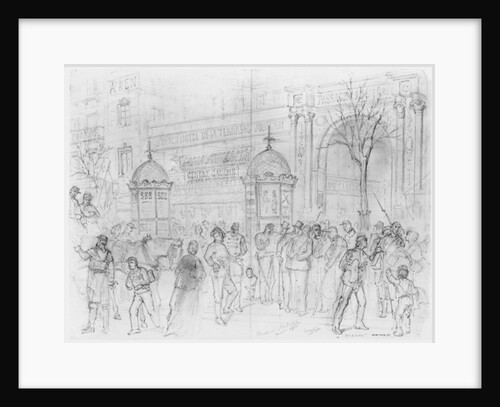 Album of the Siege of Paris, Boulevard Montmartre, January 1871 by Gustave Dore