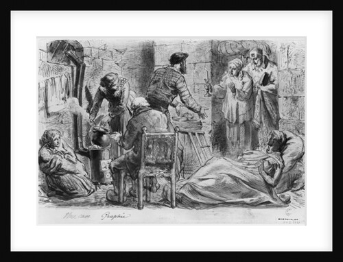 Album of the Siege of Paris, a cellar by Gustave Dore