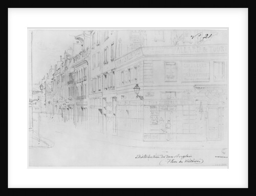 Album of the Siege of Paris, Distribution of British donations, place des Victoires by Gustave Dore