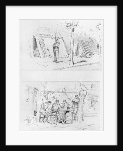 Album of the Siege of Paris, Sentry, Guards by Gustave Dore