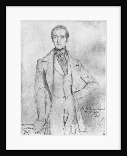 Portrait of Alphonse de Lamartine, 1844 by Theodore Chasseriau