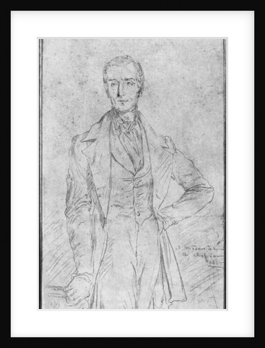 Portrait of Alphonse de Lamartine, 1844 by Theodore Chasseriau