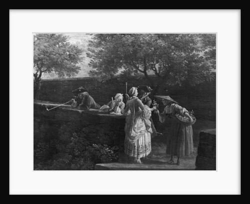 Port of Antibes in Provence, seller of orange blossoms, 1757 by Claude Joseph Vernet