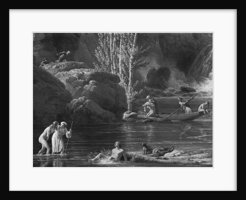 Morning, The Bathers, left hand side detail, 1772 by Claude Joseph Vernet