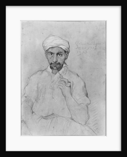 Arab smoking the pipe by Theodore Chasseriau