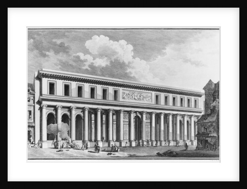 The Academy of Surgery, Paris, engraved by Claude Rene Gabriel Poulleau 1773 by French School