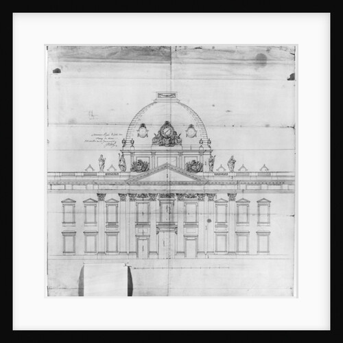 Design for the Ecole Militaire in Paris, 1769 by Jacques-Ange Gabriel