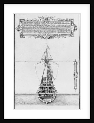nner stern of a fully armed and equipped vessel by French School