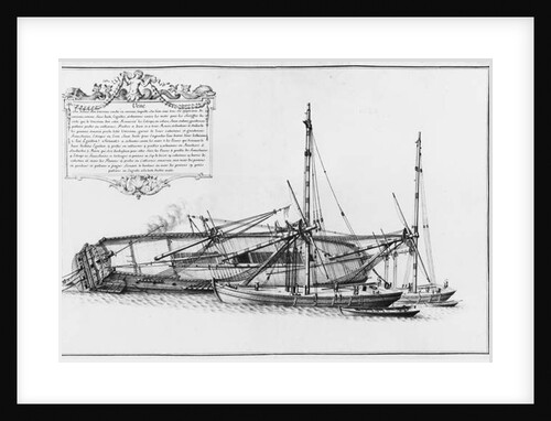 nside of a vessel lying on its hull by French School