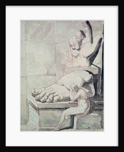 The Artist in Despair over the Magnitude of Antique Fragments 1778/80 by Henry Fuseli