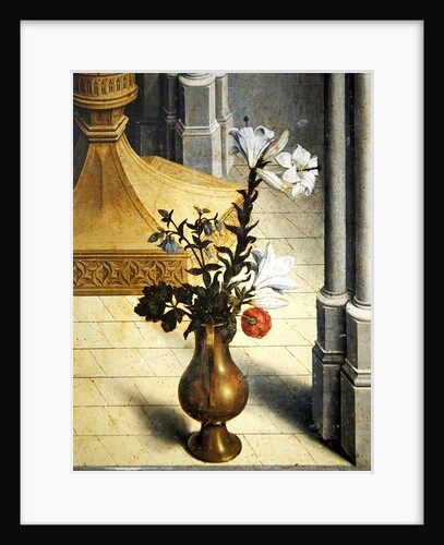 Vase of flowers. c.1445 by Master of the Aix Annunciation