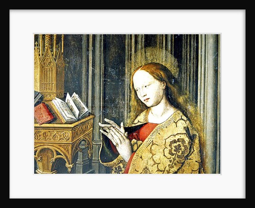 The Virgin Mary reading from a book of Hours, c.1445 by Master of the Aix Annunciation