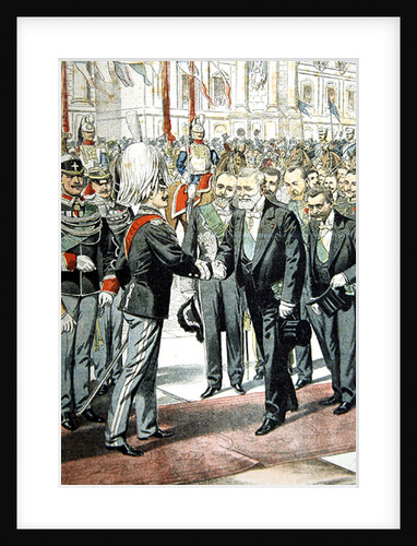 Arrival of the President of the French Republic, M. Loubet, in Rome for a state visit to Italy in April, 1904 by French School