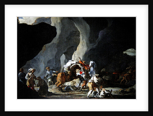 Attack of the Travellers, c.1634-37 by Sebastien Bourdon