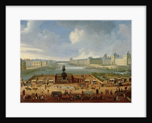 The Seine, the Louvre and the College of the Four Nations seen from Pont Neuf, c.1665-70 by French School