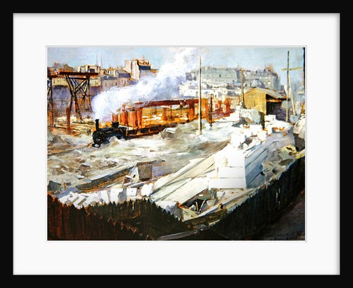 Construction of the new Orleans station, Quai d'Orsay, 1899 by Victor Marec