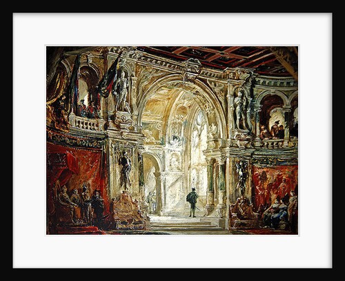 Hamlet, Act I, 1884 by Jean Baptiste Lavastre