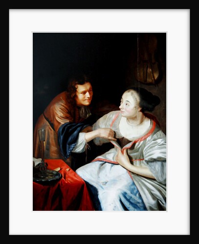 Gallant scene by Jan van Mieris