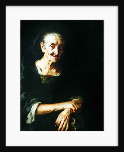 Portrait of an Old Woman by Italian School