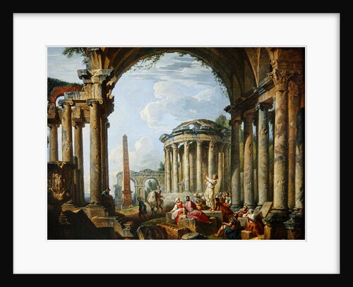 Preaching Among the Ancient Ruins, c.1740-50 by Giovanni Paolo Pannini or Panini