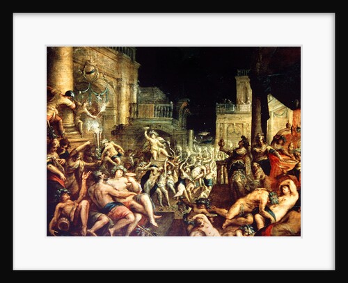 Bacchus in the Court of Midas by Dirk Valkenburg