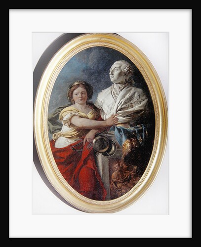 Justice Contemplates the Bust of Louis XVI by Louis Jean Francois I Lagrenee