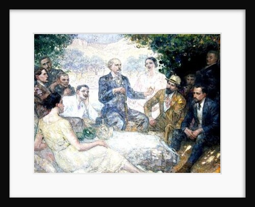 Mistral and His Friends Before the Alpilles by Louis Denis-Valverane