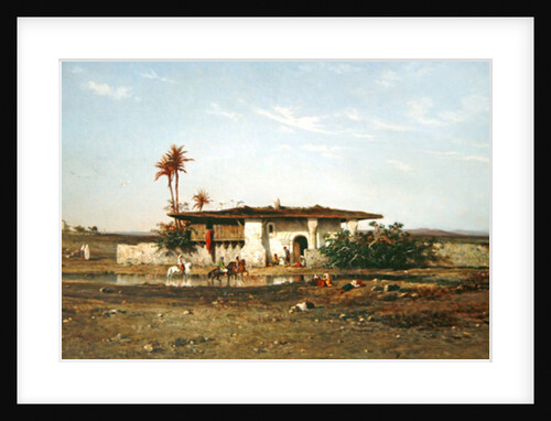 North African Landscape, 1857 by Charles Emile de Tournemine