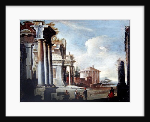 Principal monuments of Ancient Rome: Temple of Vesta by Viviano Codazzi