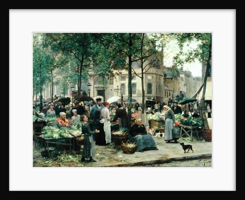 The Square in front of Les Halles, 1880 by Victor Gabriel Gilbert