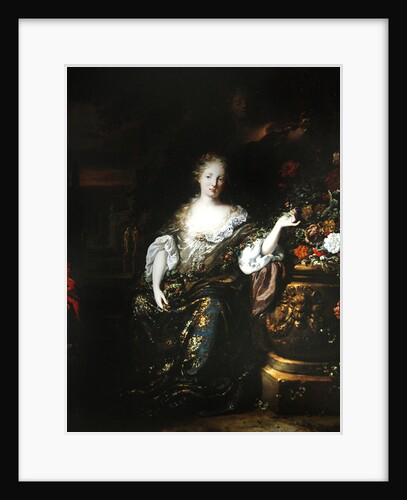 Woman sitting in a park, 1688 by Jan Weenix