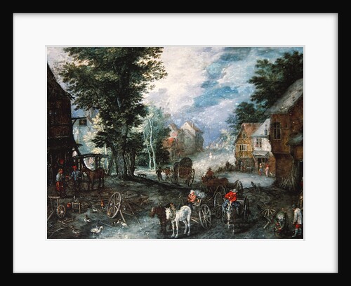 Entrance of a Village, 17th century by Jan the Elder Brueghel