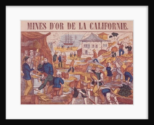 Gold Mines of California by French School