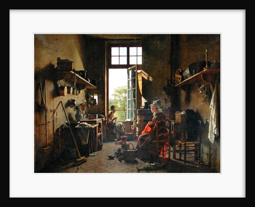 Interior of a Kitchen, 1815 by Martin Drolling