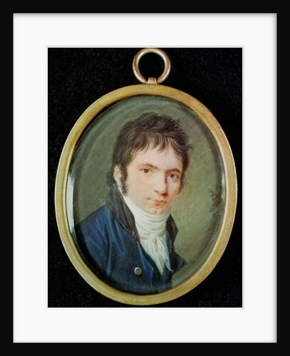 Miniature Portrait of Ludwig Van Beethoven, 1802 by Christian Hornemann