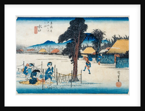 Minakuchi: famous production of Kampyo by Ando or Utagawa Hiroshige