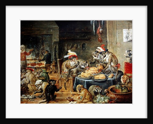 Monkey Banquet, 1810 by David the Younger Teniers