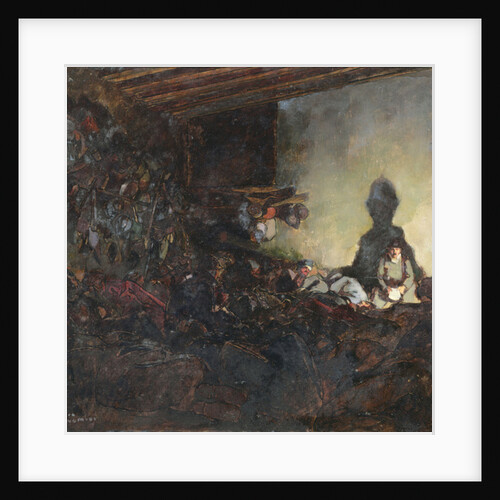 The Billet, left-hand panel of the triptych 'Remembering the Dead', c.1918 by Andre Devambez