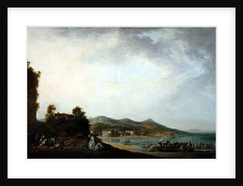 View of Hondarribia by Luis Paret y Alcazar